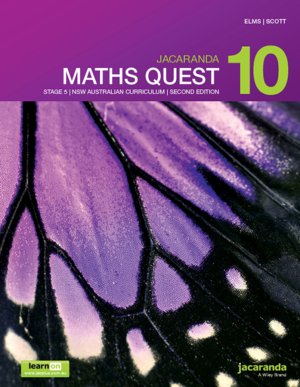 Jacaranda Maths Quest 10 Stage 5 NSW Australian Curriculum 2E LearnON & Print
