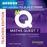 AssessON Maths Quest 7 for the Australian Curriculum Teacher Edition 2E (Online Purchase) Image