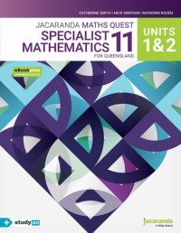 Jacaranda Maths Quest 11 Specialist Mathematics Units 1&2 for Queensland eBookPLUS & Print + StudyOn Specialist Mathematics U1&2 for Qld (Book Code) Image
