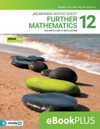 Jacaranda Maths Quest 12 Further Mathematics VCE U3&4 6E Ebook (Online Purchase) + StudyOn VCE Futher Mathematics Units 3&4 (Online Purchase) Image