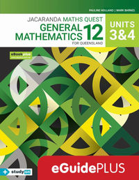 Jacaranda Maths Quest 12 General Mathematics Units 3&4 for Queensland eGuidePLUS (Online Purchase) Image