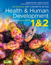 Jacaranda Key Concepts in VCE Health & Human Development Units 1 and 2 7E LearnON and Print Image