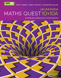 Jacaranda Maths Quest 10+10a Australian Curriculum 4E LearnON and Print Image
