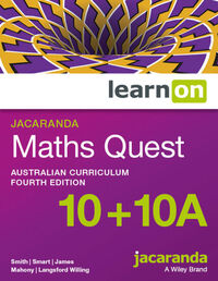 Jacaranda Maths Quest 10+10a Australian Curriculum 4E LearnON (Online Purchase) Image