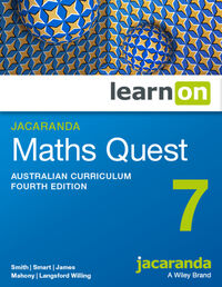 Jacaranda Maths Quest 7 Australian Curriculum 4E LearnON (Online Purchase) Image