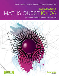 Jacaranda Maths Quest 10+10a Victorian Curriculum 2E LearnON and Print Image