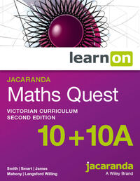 Jacaranda Maths Quest 10+10a Victorian Curriculum 2E LearnON (Online Purchase) Image