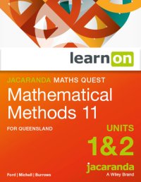Jacaranda Maths Quest 11 Mathematical Methods Units 1&2 for Queensland LearnON (Online Purchase) Image