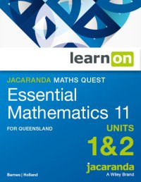 Jacaranda Maths Quest 11 Essential Mathematics Units 1&2 for Queensland LearnON (Online Purchase) Image