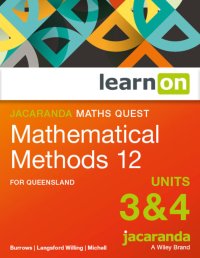 Jacaranda Maths Quest 12 Mathematical Methods Units 3&4 for Queensland LearnON (Online Purchase) Image