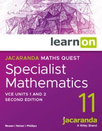 Jacaranda Maths Quest 11 Specialist Mathematics VCE Units 1 And 2 2E ...