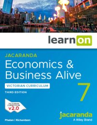 Jacaranda Economics and Business Alive 7 Victorian Curriculum 3E LearnON (Online Purchase) Image