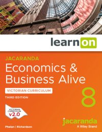 Jacaranda Economics and Business Alive 8 Victorian Curriculum 3E LearnON (Online Purchase) Image