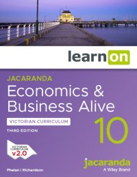 Jacaranda Economics and Business Alive 10 Victorian Curriculum 3E LearnON (Online Purchase) Image